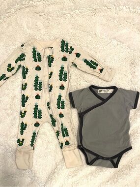 Monica + Andy 2pc Organic Capsule 0-3 months 🌵 Cactus Print